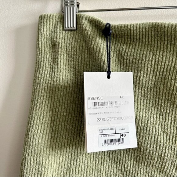 Jacquemus Green Le Papier 'La Jupe Bagnu' Miniskirt size 40 - Picture 7 of 11